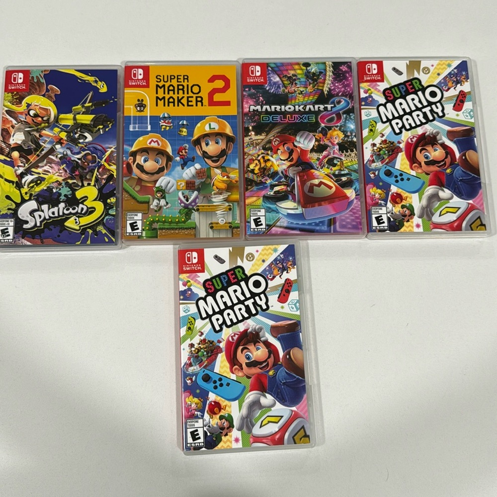 Bundle of 5 Nintendo Switch games